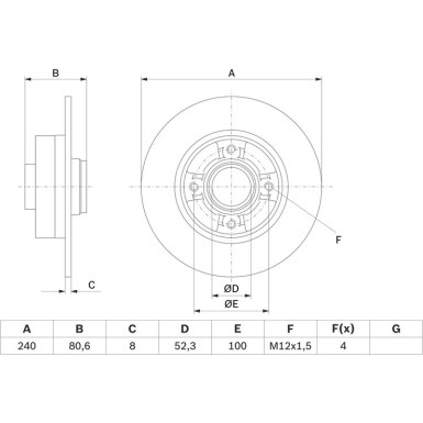 BOSCH | Bremsscheibe | 0 986 479 007