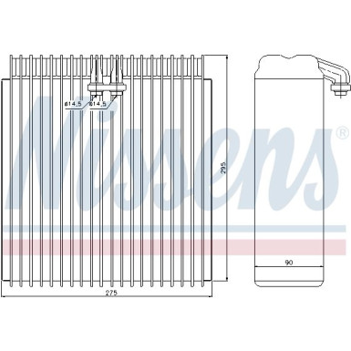 Nissens | Verdampfer, Klimaanlage | 92107