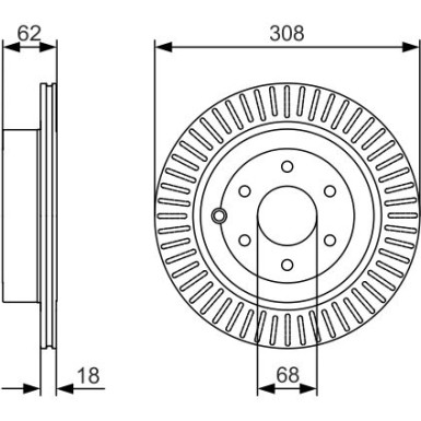 BOSCH | Bremsscheibe | 0 986 479 533