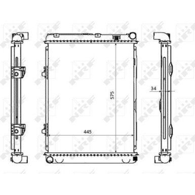 NRF | Kühler, Motorkühlung | 53865