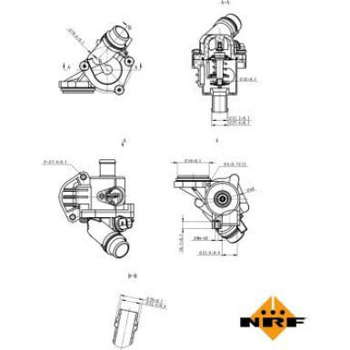 NRF | Thermostat, Kühlmittel | 725027