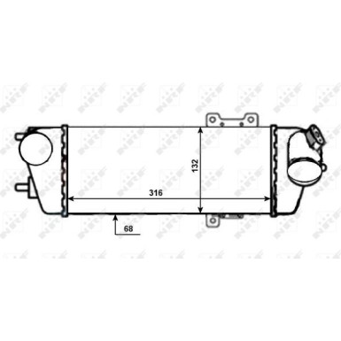 NRF | Ladeluftkühler | 30525