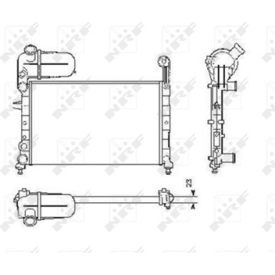 NRF | Kühler, Motorkühlung | 58755