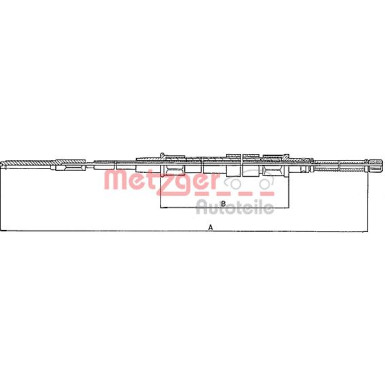 Metzger | Seilzug, Feststellbremse | 10.7401