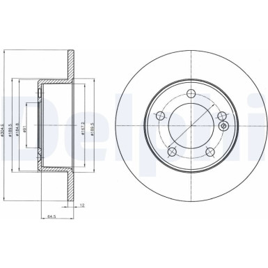 Delphi | Bremsscheibe | BG4321