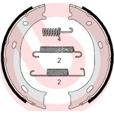 Brembo | Bremsbackensatz, Feststellbremse | S 50 510