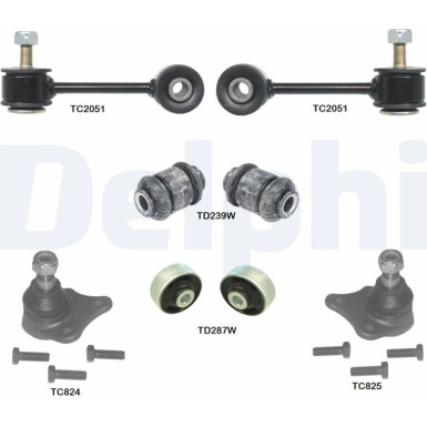 Delphi | Reparatursatz, Querlenker | TC1970KIT