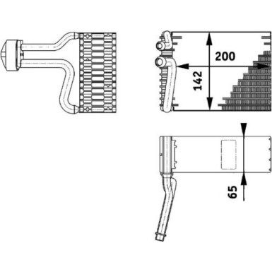 Mahle | Verdampfer, Klimaanlage | AE 66 000P