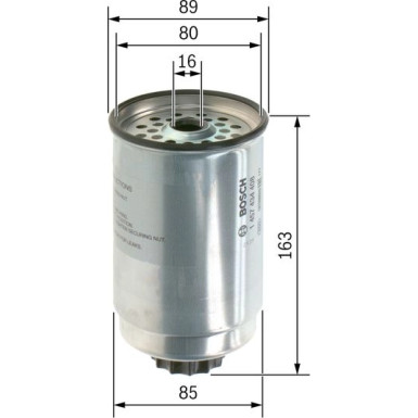 BOSCH | Kraftstofffilter | 1 457 434 408