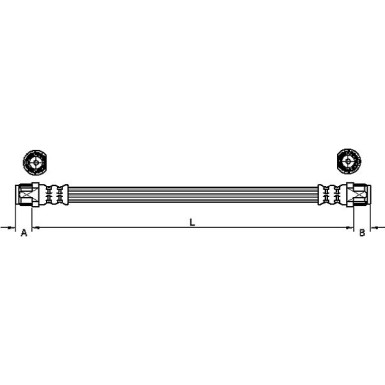 Metzger | Bremsschlauch | 4110224