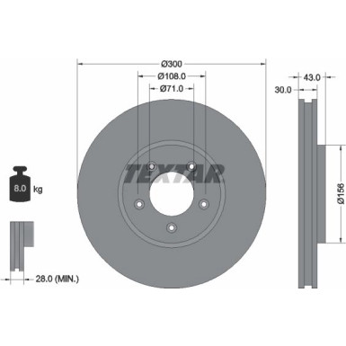 Textar | Bremsscheibe | 92099003