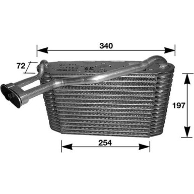 Mahle | Verdampfer, Klimaanlage | AE 34 000S