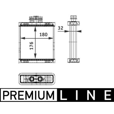 Mahle | Wärmetauscher, Innenraumheizung | AH 75 000P