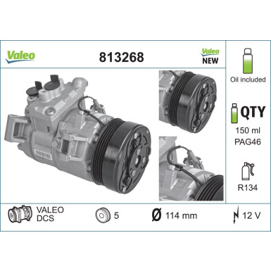 Valeo | Kompressor, Klimaanlage | 813268