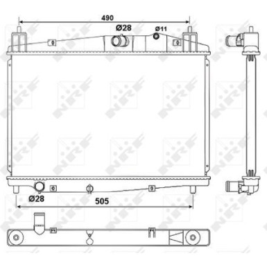 NRF | Kühler, Motorkühlung | 53059