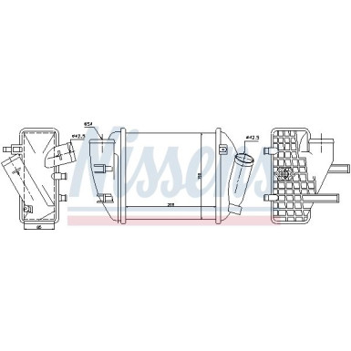 Nissens | Ladeluftkühler | 96708