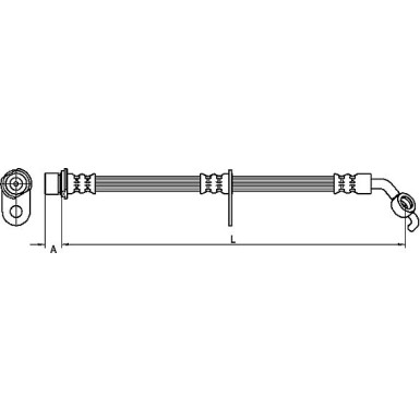 Metzger | Bremsschlauch | 4110099