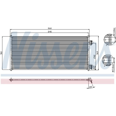 Nissens | Kondensator, Klimaanlage | 94577