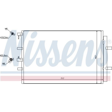 Nissens | Kondensator, Klimaanlage | 940330