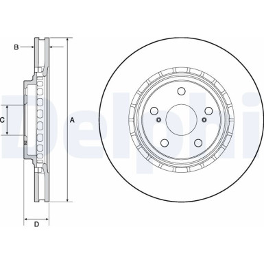 Delphi | Bremsscheibe | BG4691C