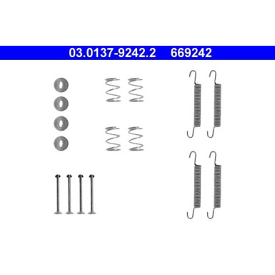 ATE | Zubehörsatz, Feststellbremsbacken | 03.0137-9242.2