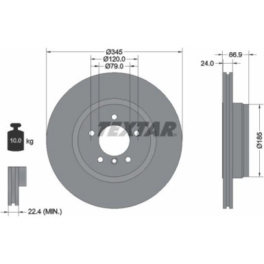 Textar | Bremsscheibe | 92123203