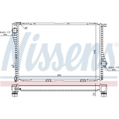 Nissens | Kühler, Motorkühlung | 60648A