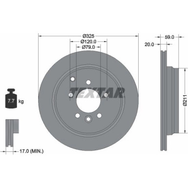 Textar | Bremsscheibe | 92147603