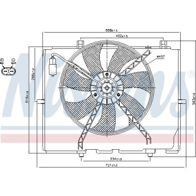 Nissens | Lüfter, Motorkühlung | 85654