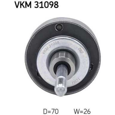 SKF | Umlenk-/Führungsrolle, Keilrippenriemen | VKM 31098