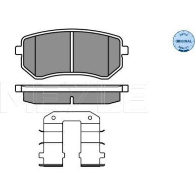 Meyle | Bremsbelagsatz, Scheibenbremse | 025 242 7614/W