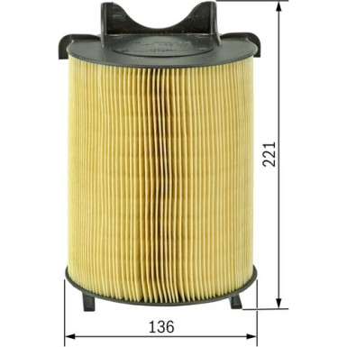 BOSCH 1 987 429 405 Luftfilter