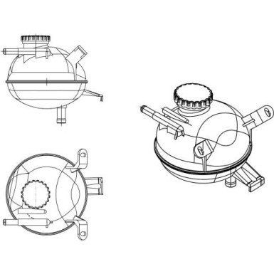 NRF | Ausgleichsbehälter, Kühlmittel | 454084