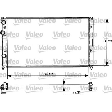 Valeo | Kühler, Motorkühlung | 731267