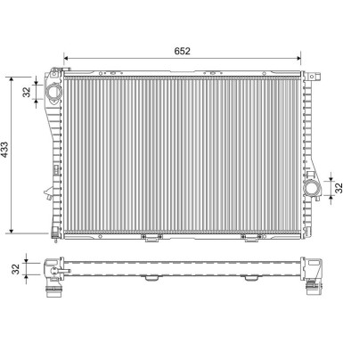 Valeo | Kühler, Motorkühlung | 734277 Valeo | Kühler, Motorkühlung | 734277