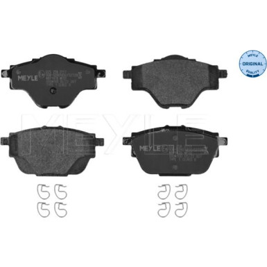 Meyle | Bremsbelagsatz, Scheibenbremse | 025 258 2717