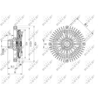NRF | Kupplung, Kühlerlüfter | 49567