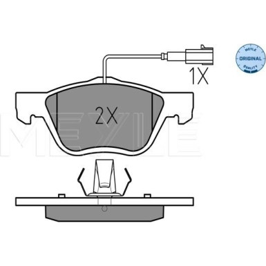 Meyle | Bremsbelagsatz, Scheibenbremse | 025 232 8919/W