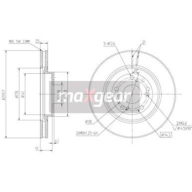 Maxgear | Bremsscheibe | 19-2301