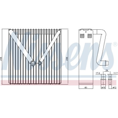 Nissens | Verdampfer, Klimaanlage | 92234