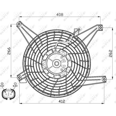 NRF | Lüfter, Motorkühlung | 47468