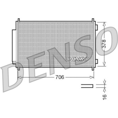 Denso | Kondensator, Klimaanlage | DCN40002