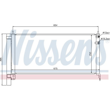 Nissens | Kondensator, Klimaanlage | 940175