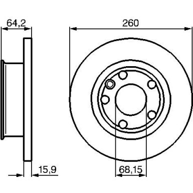 BOSCH | Bremsscheibe | 0 986 478 547