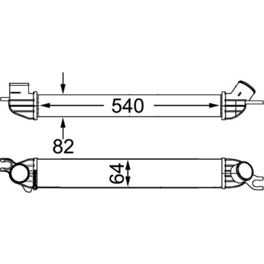 Mahle | Ladeluftkühler | CI 188 000S