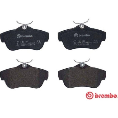 Brembo | Bremsbelagsatz, Scheibenbremse | P 23 189