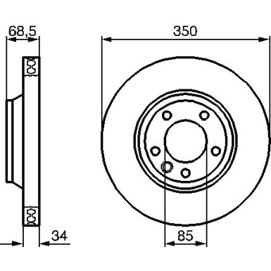 BOSCH | Bremsscheibe | 0 986 479 251