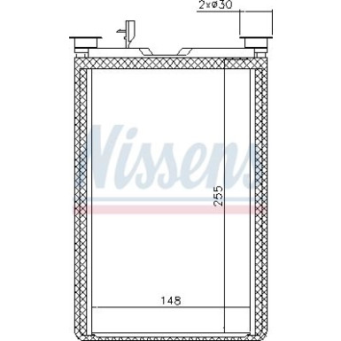 Nissens | Wärmetauscher, Innenraumheizung | 70526