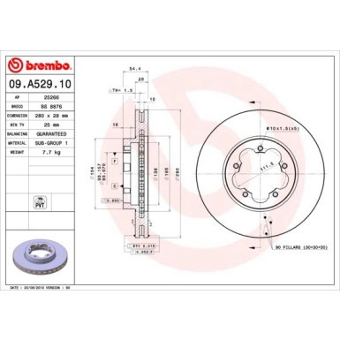 Brembo | Bremsscheibe | 09.A529.10