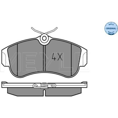 Meyle | Bremsbelagsatz, Scheibenbremse | 025 215 4617
